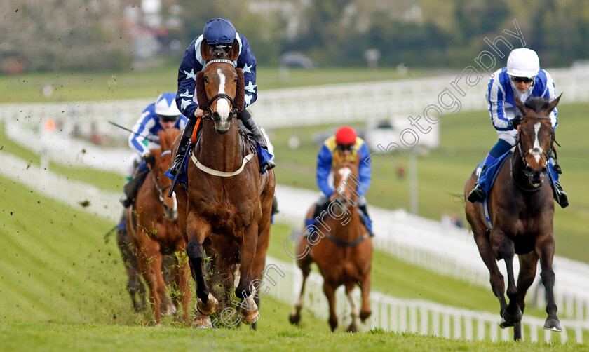 Bad-Company-0005 
 BAD COMPANY (left, Pat Cosgrave) beats CAIUS CHORISTER (right) in The Betfred City And Suburban Handicap
Epsom 25 Apr 2023 - Pic Steven Cargill / Racingfotos.com