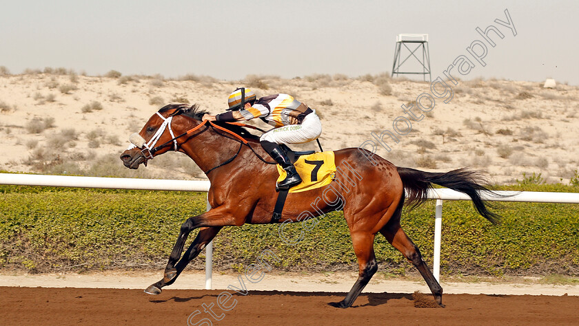 Shamaal-Nibras-0006 
 SHAMAAL NIBRAS (Pat Dobbs) wins The Jebel Ali Mile Jebel Ali 26 Jan 2018 - Pic Steven Cargill / Racingfotos.com