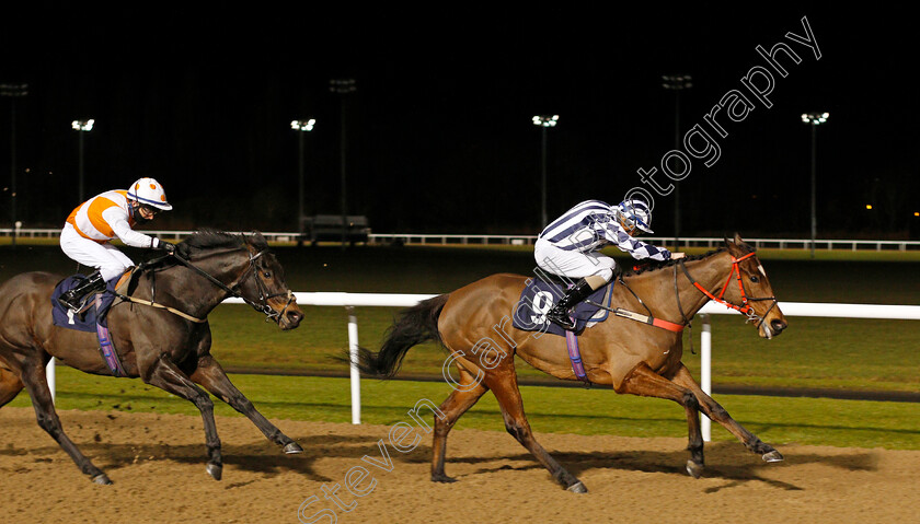 Visibility-0001 
 VISIBILITY (Kieran O'Neill) beats MY TARGET (left) in The Betway Casino Handicap
Wolverhampton 11 Jan 2021 - Pic Steven Cargill / Racingfotos.com