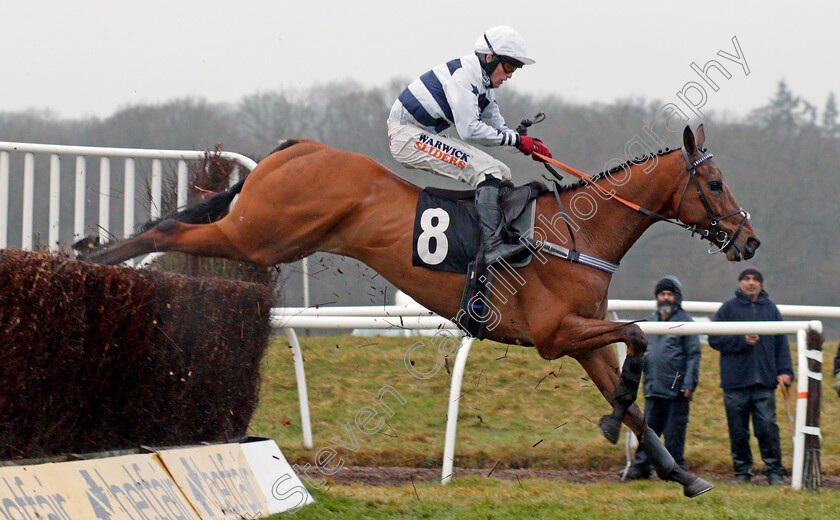 Indy-Five-0004 
 INDY FIVE (Trevor Whelan) wins The Betfair Each Way Edge Novices Limited Handicap Chase Newbury 10 Feb 2018 - Pic Steven Cargill / Racingfotos.com