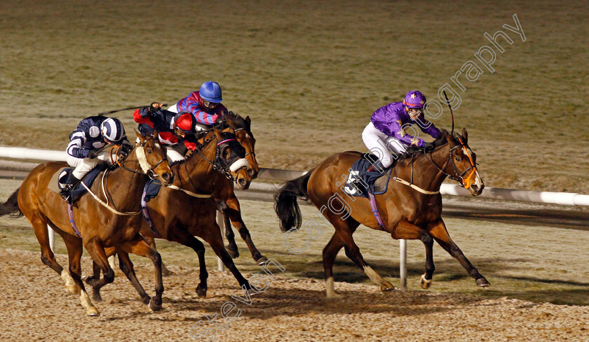 Nelson-River-0004 
 NELSON RIVER (Elisha Whittington) beats THAI TERRIER (left) in The Betway Apprentice Handicap
Wolverhampton 7 Jan 2021 - Pic Steven Cargill / Racingfotos.com