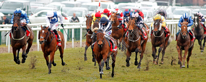 High-Acclaim-0001 
 HIGH ACCLAIM (centre, David Probert) beats HUMBERT (2nd left) in The 32Red.com Spring Mile Handicap Doncaster 24 Mar 2018 - Pic Steven Cargill / Racingfotos.com