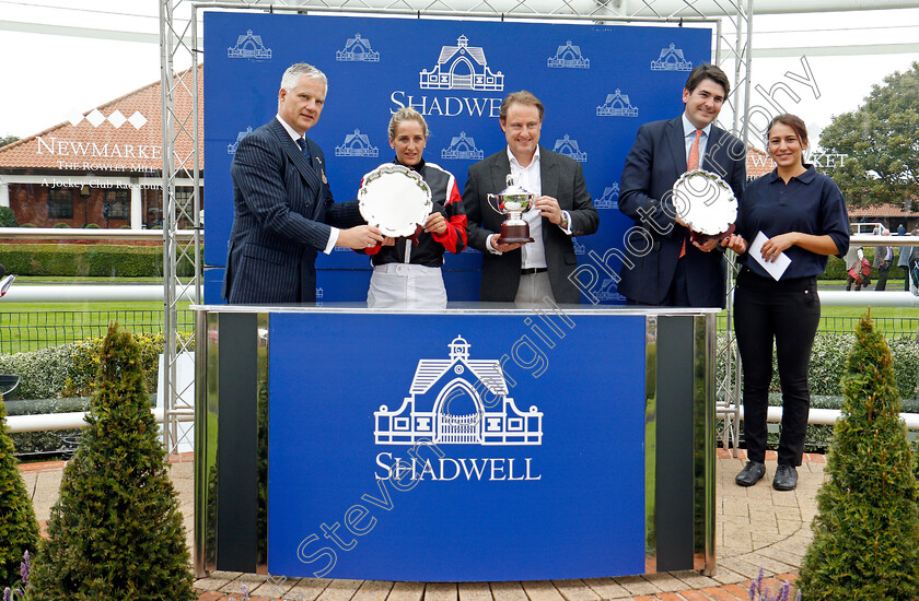 Apphia-0009 
 Presentation for The Princess Royal Nayef Stakes Newmarket 29 Sep 2017 - Pic Steven Cargill / Racingfotos.com