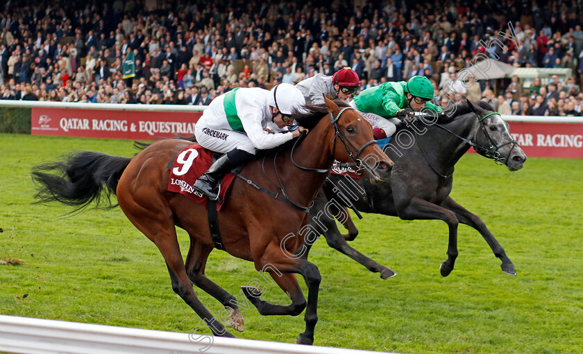 Friendly-Soul-0002 
 FRIENDLY SOUL (Kieran Shoemark) beats RUNNING LION (right) in The Prix de l'Opera
Longchamp 6 Oct 2024 - Pic Steven Cargill / Racingfotos.com