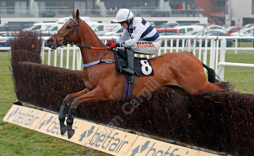 Indy-Five-0002 
 INDY FIVE (Trevor Whelan) wins The Betfair Each Way Edge Novices Limited Handicap Chase Newbury 10 Feb 2018 - Pic Steven Cargill / Racingfotos.com