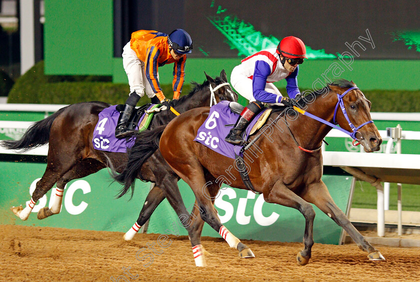 Mostawly-0002 
 MOSTAWLY (Joel Rosario) wins The STC International Jockeys Challenge Round 4
King Abdulaziz Racecourse, Riyadh, Saudi Arabia 25 Feb 2022 - Pic Steven Cargill /Racingfotos.com