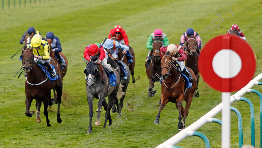 Rage-Of-Bamby-0004 
 RAGE OF BAMBY (right, Charles Bishop) beats FUNNY STORY (centre) and MARINE WAVE (left) in The British EBF Boadicea Stakes
Newmarket 12 Oct 2024 - Pic Steven Cargill / Racingfotos.com