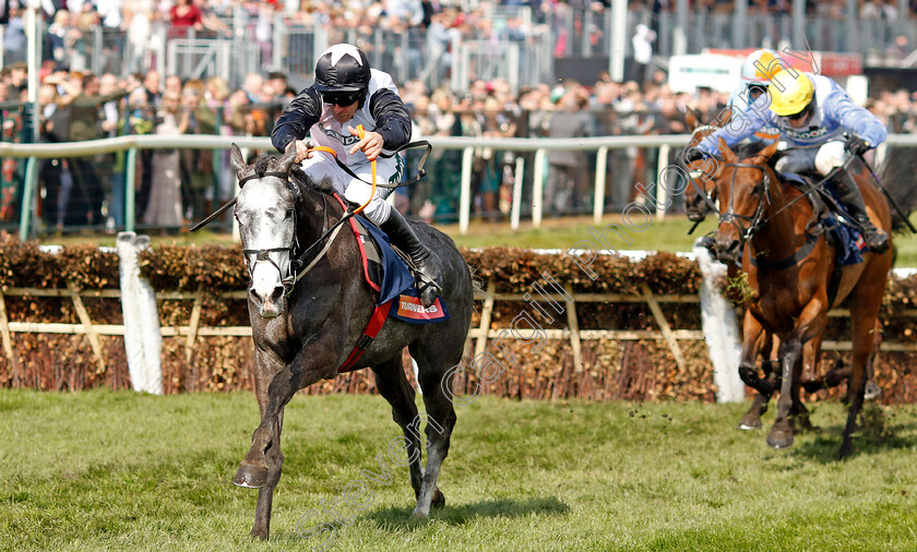 Irish-Point-0002 
 IRISH POINT (Davy Russell) wins The Turners Mersey Novices Hurdle
Aintree 15 Apr 2023 - Pic Steven Cargill / Racingfotos.com