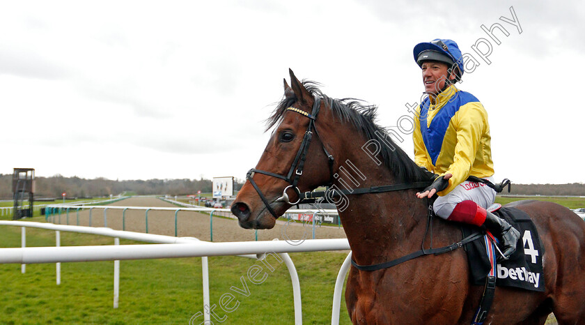 Dubai-Warrior-0008 
 DUBAI WARRIOR (Frankie Dettori) after The Betway Winter Derby 
Lingfield 22 Feb 2020 - Pic Steven Cargill / Racingfotos.com