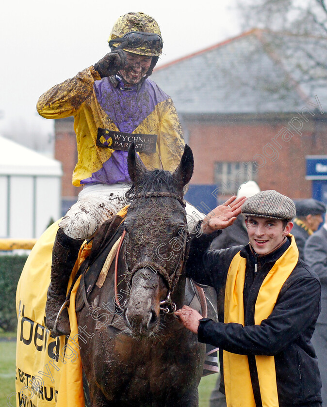 Kalashnikov-0007 
 KALASHNIKOV (Jack Quinlan) after The Betfair Handicap Hurdle Newbury 10 Feb 2018 - Pic Steven Cargill / Racingfotos.com