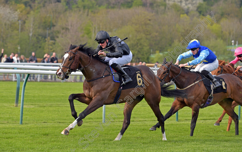 Rajmeister-0007 
 RAJMEISTER (Harry Burns) wins The British Racing Supports Stephen Lawrence Day Apprentice Handicap
Nottingham 22 Apr 2023 - pic Steven Cargill / Becky Bailey / Racingfotos.com