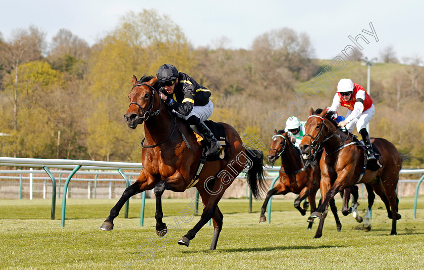 Meng-Tian-0002 
 MENG TIAN (James Doyle) wins The Watch On Racing TV Novice Stakes
Nottingham 17 Apr 2021 - Pic Steven Cargill / Racingfotos.com