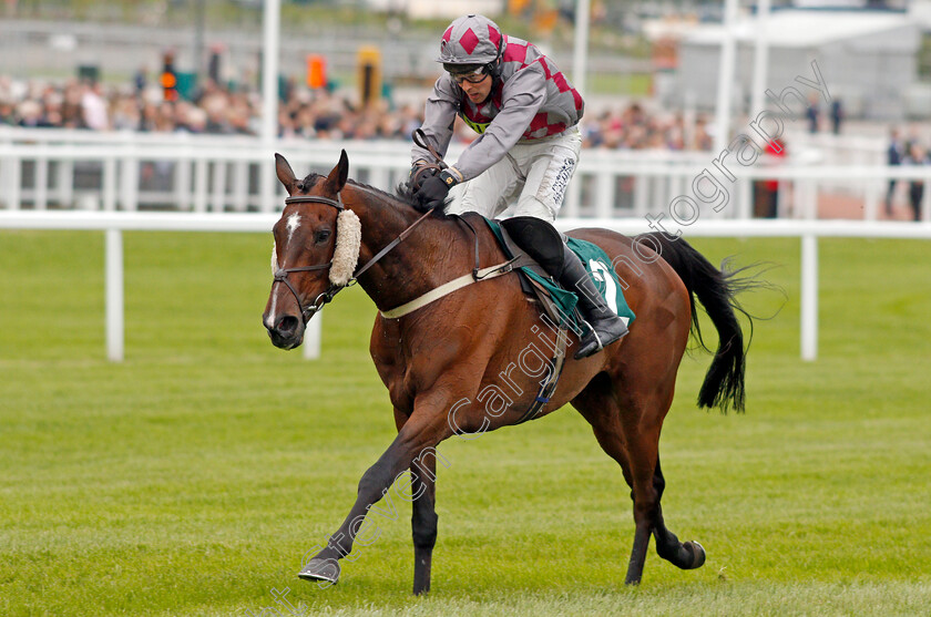 Barel-Of-Laughs-0007 
 BAREL OF LAUGHS (Alex Edwards) wins The Timico Mixed Open Gold Cup Final Hunters Chase Cheltenham 4 May 2018 - Pic Steven Cargill / Racingfotos.com