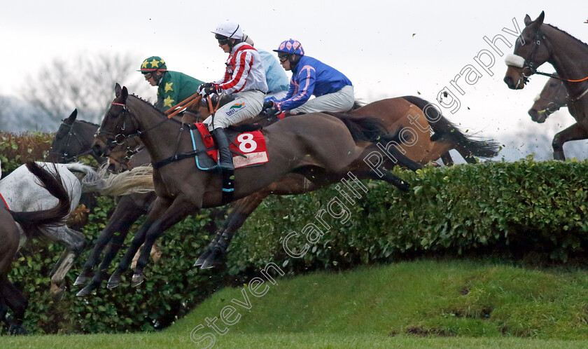 Stumptown-0004 
 STUMPTOWN (farside Keith Donoghue) with LATENIGHTPASS (nearside, Gina Andrews) on his way to winning The Glenfarclas Crystal Cup Cross Country Handicap Chase
Cheltenham 13 Dec 2024 - Pic Steven Cargill / Racingfotos.com