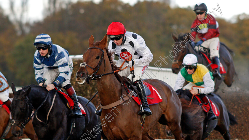 Chalonnial-0001 
 CHALONNIAL (Noel Fehily) Sandown 12 Nov 2017 - Pic Steven Cargill / Racingfotos.com