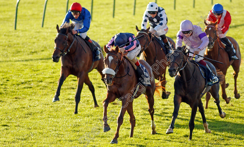 Juan-Bermudez-0005 
 JUAN BERMUDEZ (left, Andrea Atzeni) beats THE GADGET MAN (right) in The Let's Talk About Race Webinar EBF Future Stayers Novice Stakes
Newmarket 20 Oct 2021 - Pic Steven Cargill / Racingfotos.com