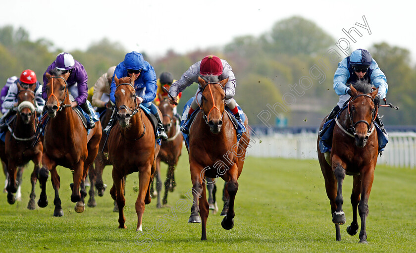 Lusail-0004 
 LUSAIL (centre, Andrea Atzeni) beats MATTICE (right) in The Constant Security ebfstallions.com Maiden Stakes
York 13 May 2021 - Pic Steven Cargill / Racingfotos.com