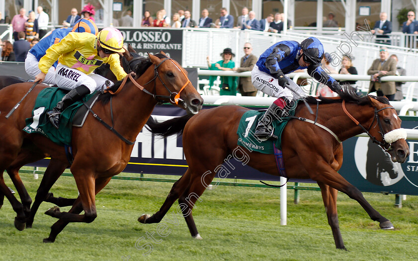 The-Great-Heir-0002 
 THE GREAT HEIR (right, Andrew Mullen) beats DIRTY RASCAL (left) in The Weatherbys Racing Bank £300,000 2-y-o Stakes
Doncaster 13 Sep 2018 - Pic Steven Cargill / Racingfotos.com