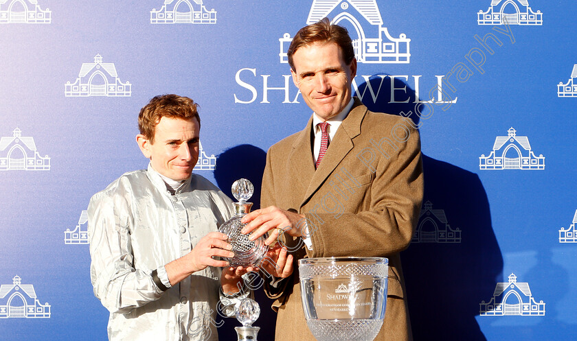 Communique-0007 
 Presentation to Ryan Moore for The Mukhadram Godolphin Stakes won by COMMUNIQUE
Newmarket 28 Sep 2018 - Pic Steven Cargill / Racingfotos.com