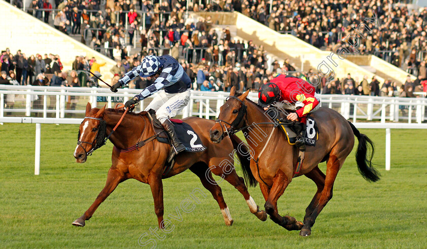 Cogry-0004 
 COGRY (right, Sam Twiston-Davies) beats ROCK THE KASBAH (left) in The BetVictor Handicap Chase
Cheltenham 13 Dec 2019 - Pic Steven Cargill / Racingfotos.com