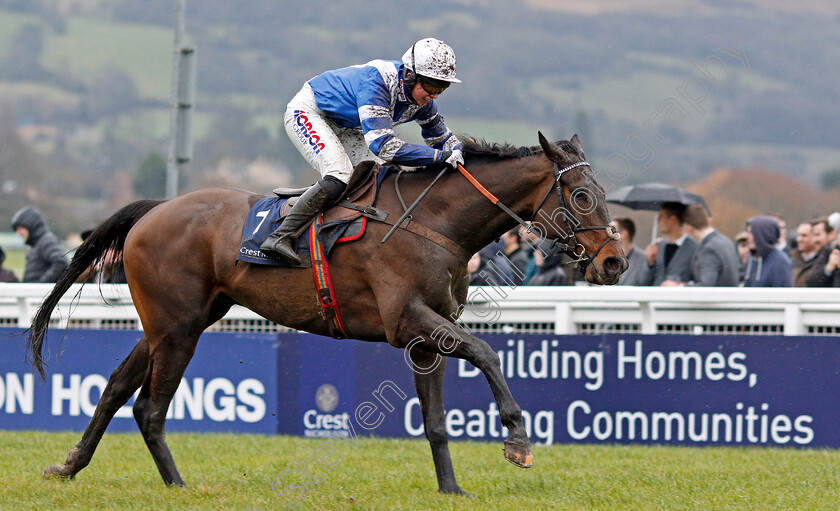 Frodon-0003 
 FRODON (Bryony Frost) wins The Crest Nicholson Handicap Chase Cheltenham 27 Jan 2018 - Pic Steven Cargill / Racingfotos.com