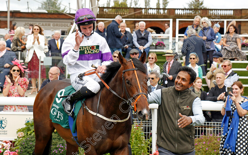 Diligently-0010 
 DILIGENTLY (Rossa Ryan) winner of The Harry's Half Million By Goffs Premier Yearling Stakes
York 22 Aug 2024 - Pic Steven Cargill / Racingfotos.com