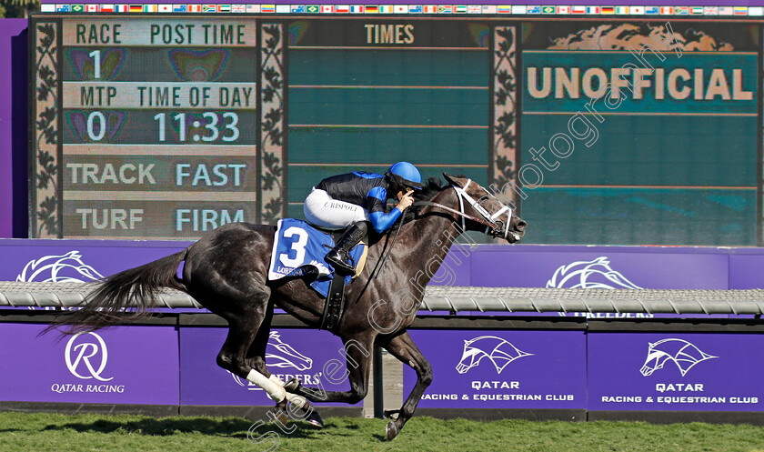 Lord-Bullingdon-0003 
 LORD BULLINGDON (Umberto Rispoli) wins The Qatar Golden Mile
Santa Anita 3 Nov 2023 - Pic Steven Cargill / Racingfotos.com