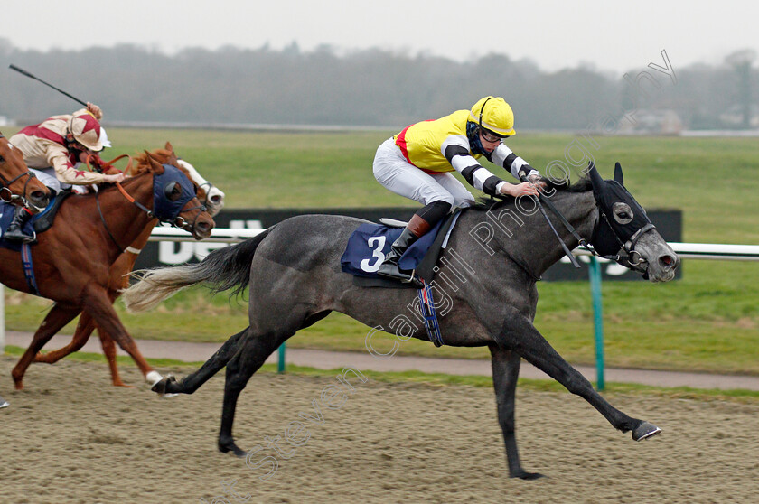 Nuble-0004 
 NUBLE (Christian Howarth) wins The Betway Handicap
Lingfield 25 Jan 2022 - Pic Steven Cargill / Racingfotos.com