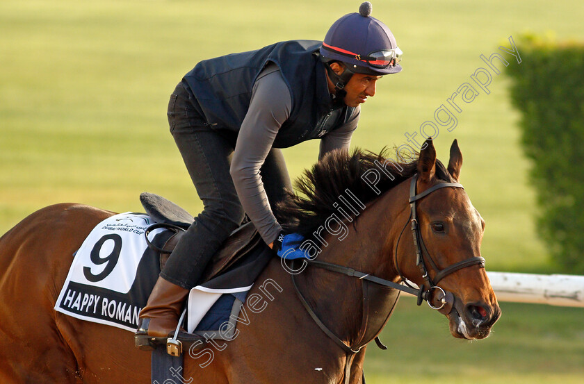 Happy-Romance-0001 
 HAPPY ROMANCE training for the Al Quoz Sprint
Meydan, Dubai, 23 Mar 2022 - Pic Steven Cargill / Racingfotos.com