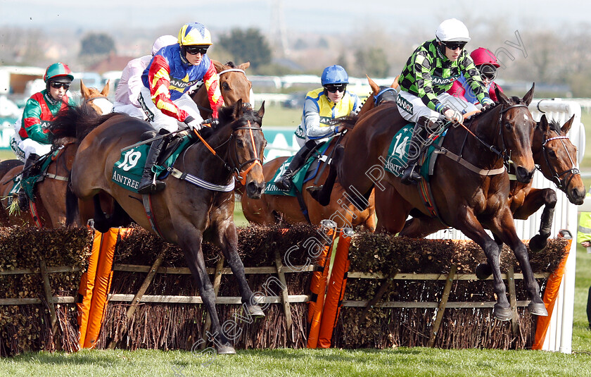 Vive-Le-Roi-and-The-Clockisticking-0001 
 VIVE LE ROI (left, Harry Bannister) with THE CLOCKISTICKING (right, Ciaran Gethings)
Aintree 6 Apr 2019 - Pic Steven Cargill / Racingfotos.com