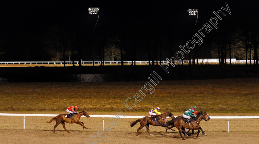 Xian-Express-0004 
 XIAN EXPRESS (yellow, Ben Curtis) wins The Bet totequadpot At totesport.com Selling Stakes
Chelmsford 11 Jan 2020 - Pic Steven Cargill / Racingfotos.com