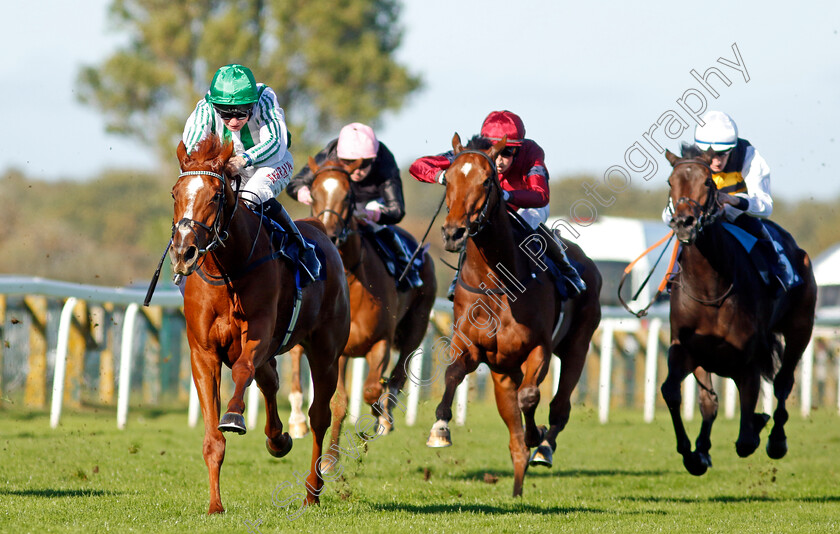 Sunbelt-0004 
 SUNBELT (Robert Havlin) wins The British Stallion Studs EBF Fillies Novice Stakes Div2
Yarmouth 18 Oct 2022 - Pic Steven Cargill / Racingfotos.com