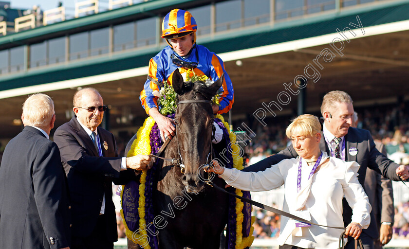 Meditate-0008 
 MEDITATE (Ryan Moore) after the Breeders' Cup Juvenile Fillies Turf 
Breeders Cup Meeting, Keeneland USA, 4 Nov 2022 - Pic Steven Cargill / Racingfotos.com