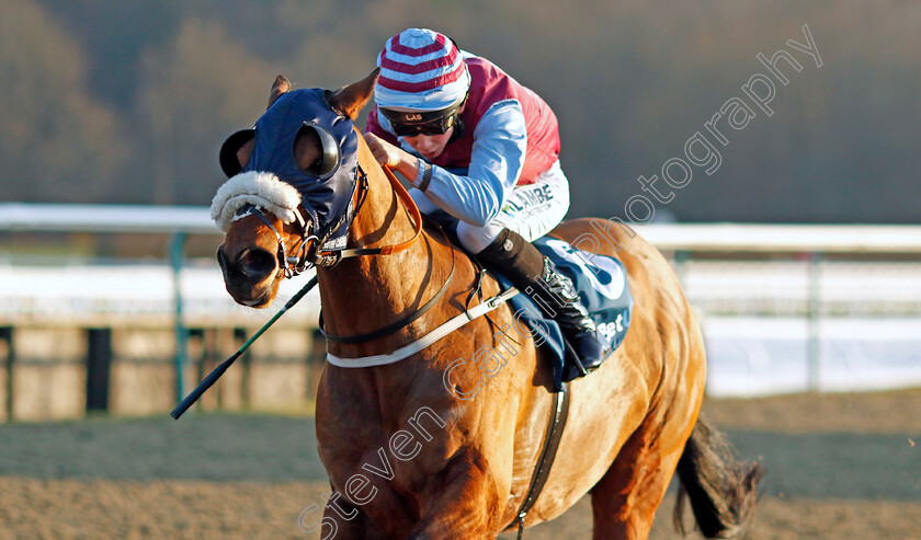 Embour-0001 
 EMBOUR (Billy Loughnane) wins The Betuk Over 40,000 Live Streamed Races Handicap
Lingfield 21 Jan 2023 - Pic Steven Cargill / Racingfotos.com