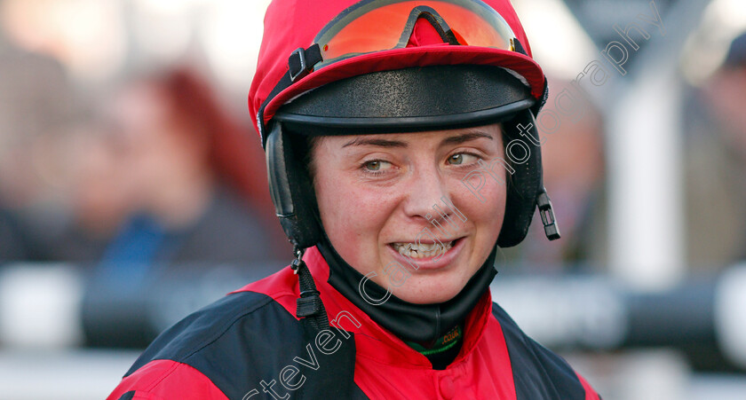 Bryony-Frost-0002 
 BRYONY FROST after winning The Agetur UK Ltd Juvenile Maiden Hurdle on GRAYSTONE
Warwick 9 Dec 2021 - Pic Steven Cargill / Racingfotos.com