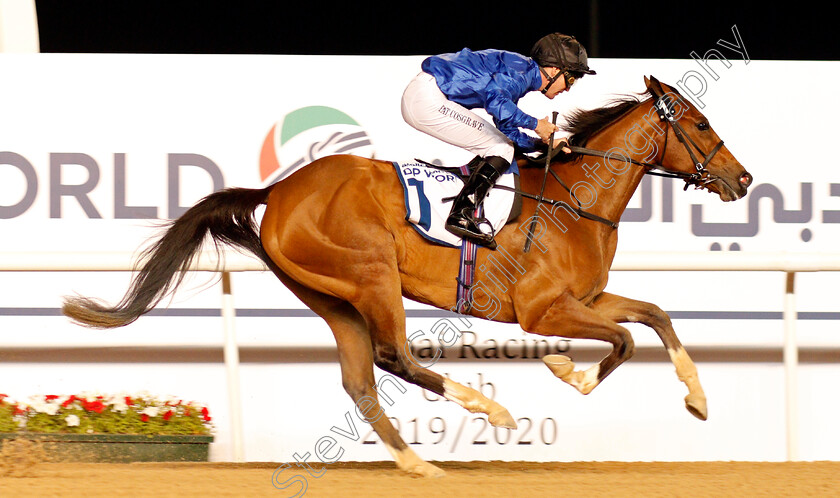 Dubai-Love-0006 
 DUBAI LOVE (Pat Cosgrave) wins The UAE 1000 Guineas
Meydan 23 Jan 2020 - Pic Steven Cargill / Racingfotos.com