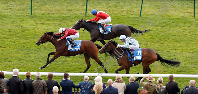 Mot-Juste-0006 
 MOT JUSTE (William Buick) beats ANGEL'S HIDEAWAY (farside) and SUNDAY STAR (right) in The Godolphin Lifetime Care Oh So Sharp Stakes
Newmarket 12 Oct 2018 - Pic Steven Cargill / Racingfotos.com