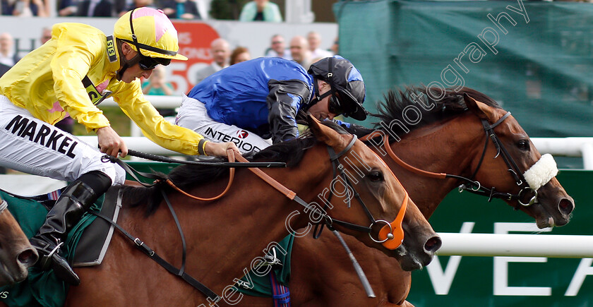 The-Great-Heir-0006 
 THE GREAT HEIR (right, Andrew Mullen) beats DIRTY RASCAL (left) in The Weatherbys Racing Bank £300,000 2-y-o Stakes
Doncaster 13 Sep 2018 - Pic Steven Cargill / Racingfotos.com