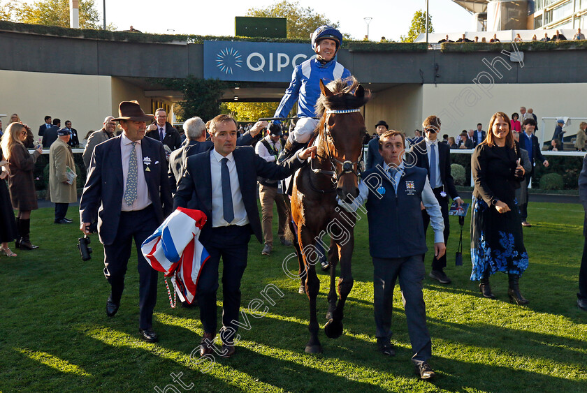 Anmaat-0015 
 ANMAAT (Jim Crowley) after The Qipco Champion Stakes
Ascot 19 Oct 2024 - Pic Steven Cargill / Racingfotos.com