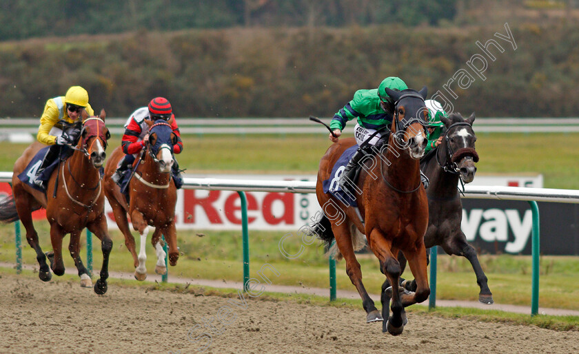 Domitilla-0002 
 DOMITILLA (Tom Marquand) wins The 32Red.com Fillies Handicap Lingfield 6 Dec 2017 - Pic Steven Cargill / Racingfotos.com