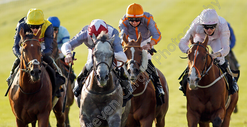 Nefarious-0005 
 NEFARIOUS (centre, Dane O'Neill) beats DULAS (left) and BREANSKI (right) in The Close Brothers Premium Finance Handicap
Newmarket 19 Sep 2020 - Pic Steven Cargill / Racingfotos.com