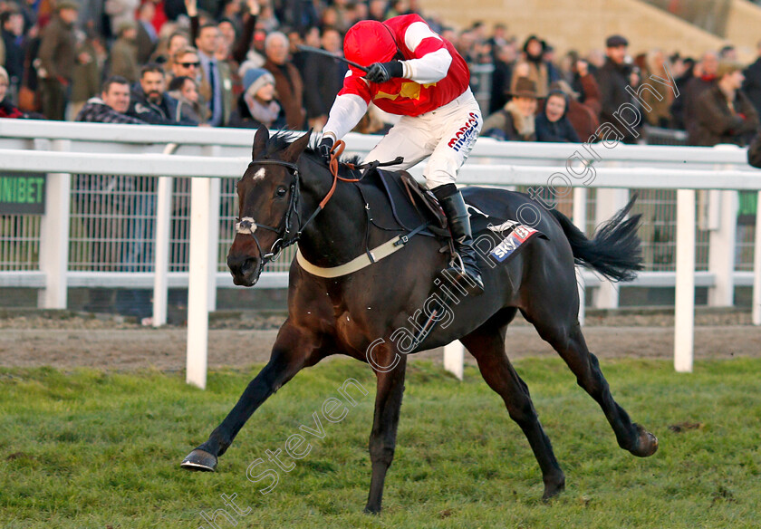 Slate-House-0006 
 SLATE HOUSE (Harry Cobden) wins The Sky Bet Supreme Trial Novices Hurdle Cheltenham 19 Nov 2017 - Pic Steven Cargill / Racingfotos.com