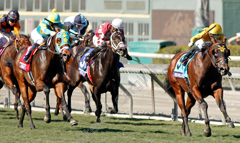 Four-Wheel-Drive-0002 
 FOUR WHEEL DRIVE (Irad Ortiz) beats CHIMNEY ROCK (left) in The Breeders' Cup Juvenile Turf Sprint
Santa Anita USA 1 Nov 2019 - Pic Steven Cargill / Racingfotos.com