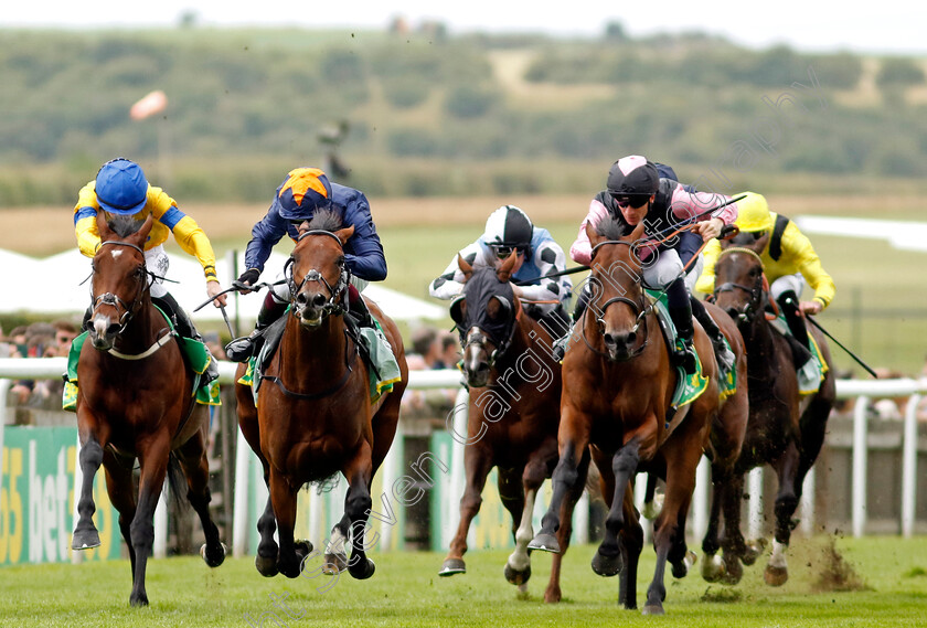 Involvement-0005 
 INVOLVEMENT (2nd left, Oisin Murphy) beats MR MONACO (right) and SUN GOD (left) in The bet365 Handicap
Newmarket 12 Jul 2024 - pic Steven Cargill / Racingfotos.com