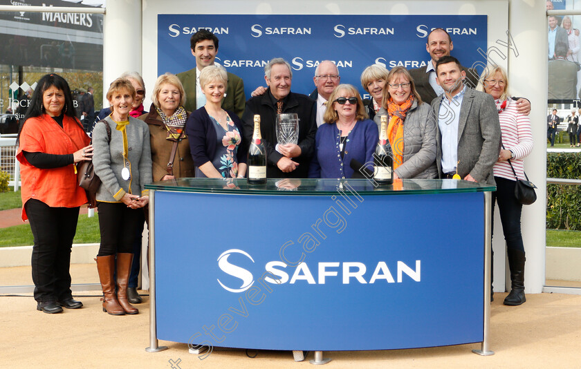 Tobefair-0007 
 Presentation to the Down The Quay Club for The Safran Landing Systems Handicap Hurdle won by TOBEFAIR
Cheltenham 17 Apr 2019 - Pic Steven Cargill / Racingfotos.com