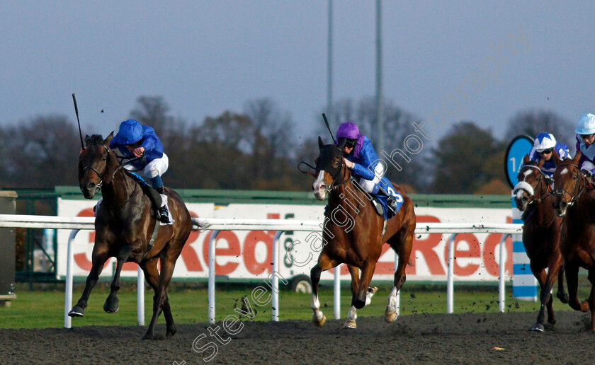 Loxley-0005 
 LOXLEY (William Buick) beats PALAVECINO (centre) in The Unibet 3 Uniboosts A Day Floodlit Stakes
Kempton 2 Nov 2020 - Pic Steven Cargill / Racingfotos.com