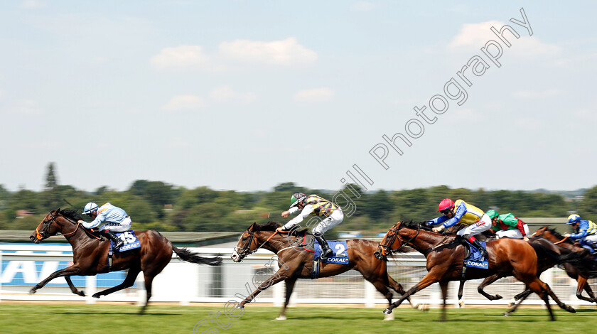 Tigre-Du-Terre-0004 
 TIGRE DU TERRE (Tom Marquand) beats ESCOBAR (2nd left) in The Coral Challenge Handicap
Sandown 7 Jul 2018 - Pic Steven Cargill / Racingfotos.com