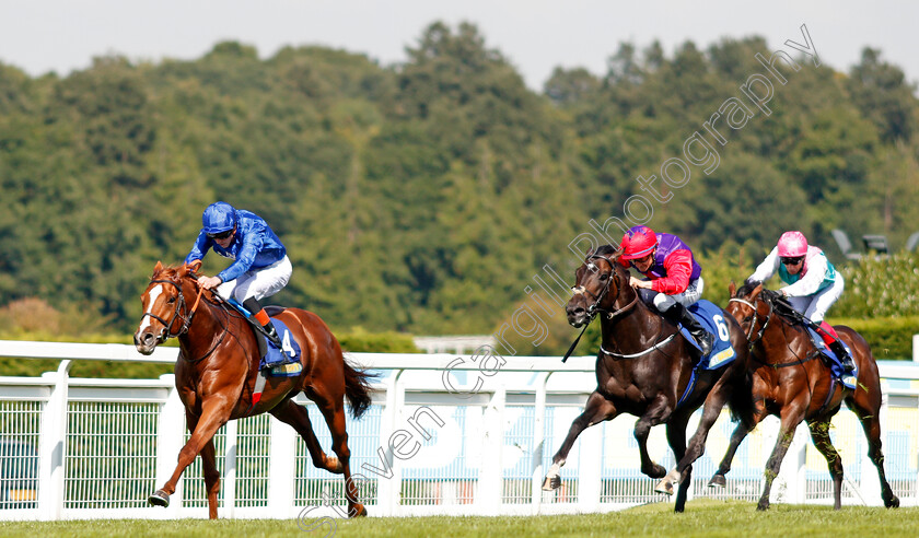 Masar-0004 
 MASAR (James Doyle) beats ROMANISED (right) in The BetBright Solario Stakes Sandown 2 Sep 2017 - Pic Steven Cargill / Racingfotos.com