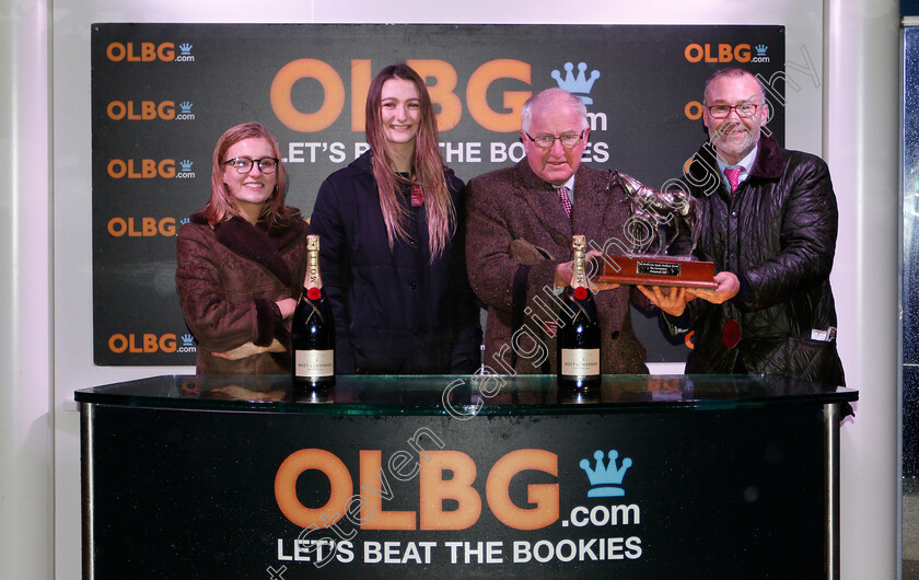 Sensulano-0003 
 Presentation for The OLBG.com Mares Handicap Hurdle
Cheltenham 15 Dec 2018 - Pic Steven Cargill / Racingfotos.com