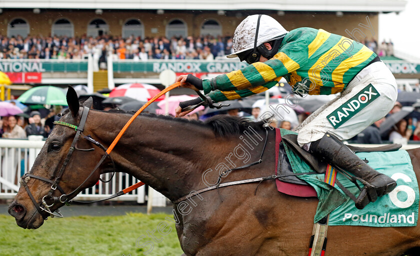 Inthepocket-0001 
 INTHEPOCKET (Rachael Blackmore) wins The Poundland Top Novices Hurdle
Aintree 14 Apr 2023 - Pic Steven Cargill / Racingfotos.com